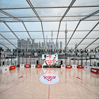 Revêtement de sol pour terrain de sport en bois d'érable ignifuge Merry Lock, certifié BWF, durable et écologique, pour terrains de basketball et de futsal