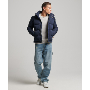 Chaqueta Larga Acolchada sin Cuello para Hombre, con Diseño de Logotipo Personalizado en la Parte Delantera, Manga Larga, Color y Talla Personalizables - Product Image 3