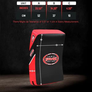 Escudo de Entrenamiento de Piel Sintética Farabi para Boxeo, Kickboxing, MMA, Muay Thai, Color Personalizado, Duradero, Ecológico y Protector - Product Image 6