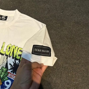 T-shirt décontracté blanc à manches courtes pour homme AMS SPORTS INTL 2024, coupe classique, col rond, 100% coton respirant - Product Image 5