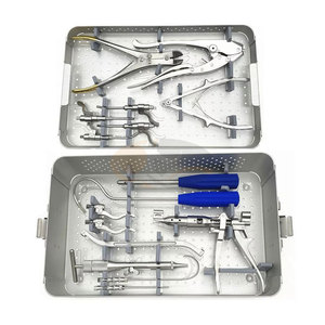 Système de câbles orthopédiques en acier inoxydable, kit d'instruments chirurgicaux professionnels, passe-fils, tende-fils, forceps pour os - Product Image 1