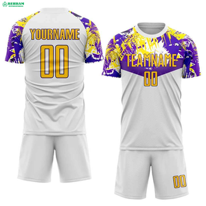 Conjunto de Uniforme de Fútbol con Diseño Moderno, 100% Poliéster Transpirable, Camisetas de Fútbol con Impresión por Transferencia de Calor - Product Image 2