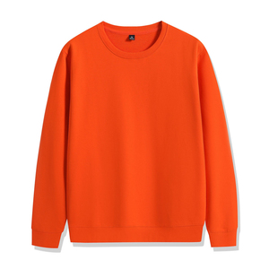 Custom Unisex 100% Cotton <b>Thick</b> <b>Fleece</b> Winter Oversized Heavyweight 3D Embossed Embroidered Plain Dyed Crewneck Sweatshirts - Product Image 5