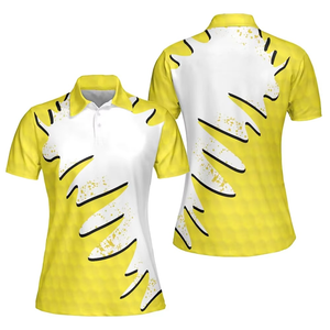 Chemise de golf décontractée pour homme, tendance, à manches courtes, personnalisable sur le devant, 100 % fibre de bambou, impression numérique, sur mesure - Product Image 6
