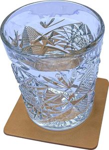 Sous-verres en cuir pleine fleur, carrés, naturels, lot de 10, sous-verres carrés pour verres, sous-verres pour boissons, avec support en cuir. - Product Image 5