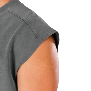 Camiseta sin mangas gris lavada para hombre, estilo oversized, para gimnasio, entrenamiento, fitness, OEM, venta al por mayor a granel - Product Image 6