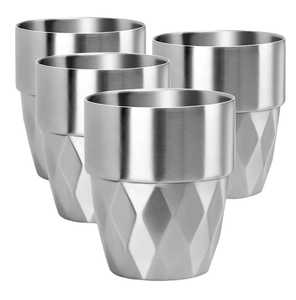 Copa de Vino sin Tallo de Acero Inoxidable, Elegante Vaso Metálico en Forma de U, Irrompible, para Cócteles, Jugos, Agua, Bebidas, Artículos de Bar - Product Image 6