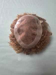 วิกผมคนอินเดียแบบม้วนผมสำหรับผู้ชายผมปลอมแบบโมโน - Product Image 3