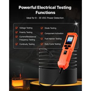 Tester per Circuiti Automobilistici con Display a Colori TFT, Sonda di Alimentazione 8-35 DCV, Tester Pro 12-24v con Interfaccia di Comunicazione RF - Product Image 2