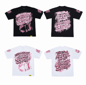 เสื้อยืดคอกลมแขนสั้นสีดำสำหรับผู้ชาย พิมพ์ลายตัวอักษรด้านหลัง ผ้าฝ้าย 100% สไตล์สตรีท ลายกราฟิก - Product Image 4