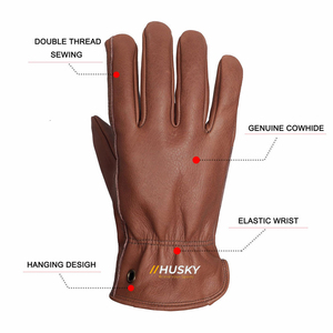 Warm Full Finger <b>Touchscreen</b> Breathable Sports <b>Gloves</b> Black Acrylic Cotton Winter Outdoor Use Jacquard Wrist Length - Product Image 3