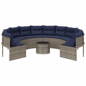 Canapé de patio bleu marine et gris, un élément élégant pour votre collection de meubles d'extérieur - Product Image 4