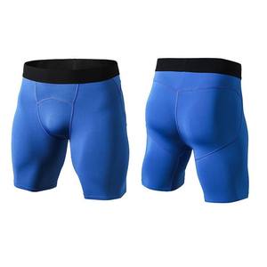 Caleçons courts en polyester tricoté noir uni pour hommes, taille mi-haute, respirants, avec cordon de serrage élastique, style décontracté - Product Image 4