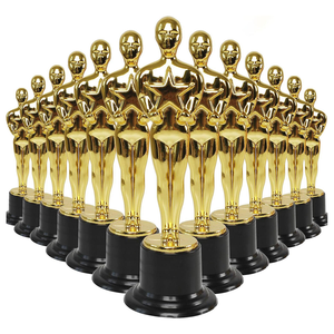 Trofeo Deportivo con Acabado Dorado, Copa de Premio Decorativa con Diseño de Estrella para Reconocimiento de Ganadores de Competencias - Product Image 5