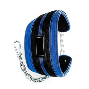 Fully Customizable Leather Weightlifting Dipping <b>Belt</b> With Steel Chain High-Quality Dip <b>Belts</b> with Chain for Weight Lifting - Product Image 4