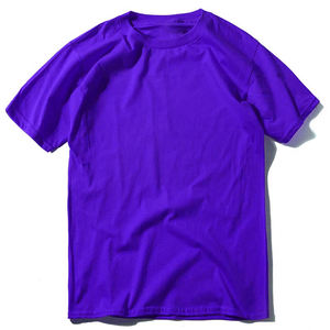 T-shirt uni pour homme en coton, col rond, manches courtes, doux, respirant, léger, décontracté, à porter tous les jours, pour l'été - Product Image 4