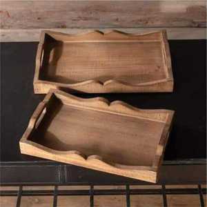 Bandeja de Servir Ovalada de Madera Pulida, Color Marrón Sólido, Vajilla Minimalista, Plato para Servir Personalizado, Nuevo Diseño Único - Product Image 4