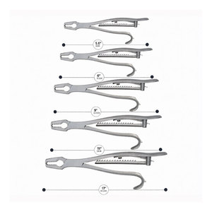Jeu de pinces à os manuelles Kern 5,5 et 17 pouces, 2x2 dents, à cliquet, instrument chirurgical orthopédique en acier inoxydable - Product Image 5