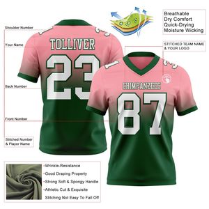 Camiseta de Fútbol Americano Juvenil, Malla de Poliéster, Transferencia Térmica, Nombre y Número del Jugador Personalizados, Fabricación OEM, Secado Rápido, Ropa Deportiva para Equipos - Product Image 2