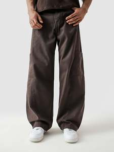 Nuevos Pantalones Casuales de Mezclilla para Hombre, de Pierna Ancha, de Algodón, Impermeables, con Cierre de Cremallera, Cintura Elástica, Múltiples Bolsillos, Transpirables, de Peso Medio - Product Image 2