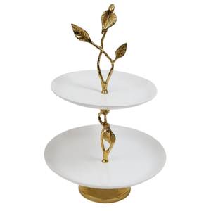 Vintage <b>Decorative</b> <b>Cake</b> Stand With Leaf Design Tableware Sweets Dessert Display For Wedding <b>Cake</b> Stand For Home Party <b>Supplies</b> - Product Image 1
