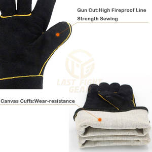 Gants de soudage professionnels en cuir à prix de gros, gants de travail pour le soudage à bon prix - Product Image 5