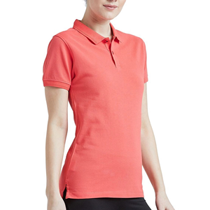 เสื้อโปโลผู้หญิงโลโก้สั่งทำ คุณภาพสูง เสื้อผ้ากีฬา สีพื้น ระบายอากาศได้ดี ผ้าฝ้ายปิเก้ ดีไซน์คลาสสิกสำหรับใส่ลำลอง - Product Image 4