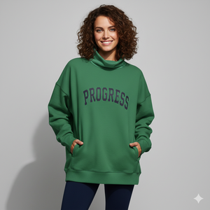 Suéter de Cuello Alto para Mujer, Mezcla de Poliéster/Algodón, Suave y Cálida, para Otoño/Invierno, Ecológica, Transpirable, de Secado Rápido, con Frente Liso - Product Image 6