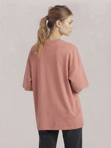 T-shirt ample et décontracté style été 100 % coton pour femme, coupe oversize, manches courtes, col rond, idéal pour le jogging - Product Image 5