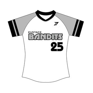 Maillot de softball blanc bicolore pour femmes et filles, respirant, en polyester, avec logo personnalisé, numéro, vente en gros, directement de l'usine - Product Image 5