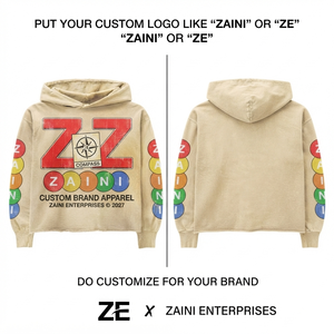 Sweat à capuche oversize pour homme en coton mélangé premium beige 400g, écologique, personnalisable pour marque privée - Product Image 1