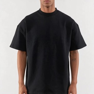 เสื้อยืดโอเวอร์ไซส์ผู้ชาย ผ้าฝ้าย 100% เนื้อหนา คอกลม แขนสั้น รับสกรีนโลโก้ สไตล์ลำลอง สตรีทแวร์ - Product Image 2