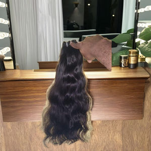 Extensiones de Cabello Indio Remy Virgen de Lujo con Doble Trama, Cabello Crudo de Donante Único para Cabeza Completa, Grado 12A, Suave y Brillante, Personalizable - Product Image 6