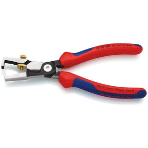 KNIPEX 13 62 180 SB StriX Pince à dénuder isolée avec cisailles à câbles et poignées multi-composants noires 180 mm - Product Image 2