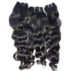 INDIAN Hair Bulk for Women Wet and Wavy Human Hair Bulk for Braiding No Weft Braids <b>Extensions</b> Bundles - Product Image 3