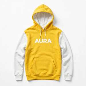 Ensemble de survêtement sportif d'hiver à capuche avec cordon de serrage, motif uni, logo frontal et poches latérales - Product Image 3