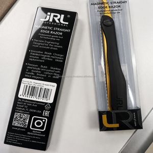 JRL Gold & Black Magnetic Luxury Stainless Steel Manual <b>Straight</b> Edge <b>Razor</b> with Custom Logo for Professional Barbers Beard Care - Product Image 3