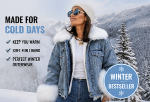 Women Denim Fur <b>Jacket</b> – Winter Streetwear Coat | Warm <b>Fleece</b> <b>Lining</b> | Custom Logo | Boutique Clothing Supplier - Product Image 4