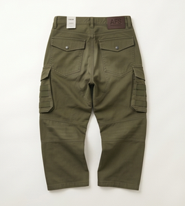 Pantalones Cargo Verde Oliva para Hombre, Algodón de Peso Medio, Estilo Utilitario, Corte Regular, para Otoño - Product Image 2