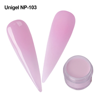 UNIGEL 40 Couleurs Nude Néon Pailleté Acrylique 3-en-1 Poudre à Tremper Longue Durée Séchage Rapide Non Toxique Mat pour Sculpture d'Ongles Usage Professionnel OEM