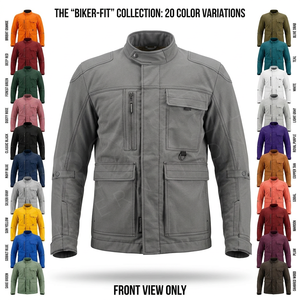 Vêtements de sport, veste de moto en textile robuste et durable avec plusieurs poches, résistante aux intempéries, design élégant, veste de moto personnalisée - Product Image 1