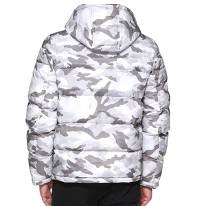 High Quality Wholesale Custom Men Padded Hooded Puffer Jacket Cold Weather Winter <b>Parka</b> Coat - Product Image 3