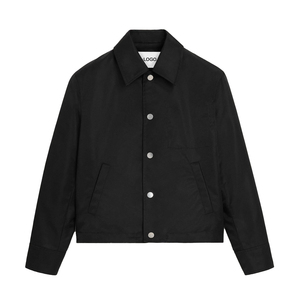 Chaqueta Técnica de Nylon para Hombre, con Botones a Presión, Repelente al Agua, Ligera, Informal, Estilo Coach, Fabricante OEM de Marca Privada - Product Image 1