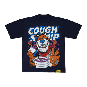 T-shirts décontractés 100 % coton à imprimé vintage pour hommes – Vente en gros, personnalisables, motif graphique, T-shirts « Cough Syrup » pour l'été - Product Image 5