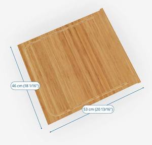 Planche à découper plate en acacia de grande taille avec rainure pour les jus, pour comptoir de cuisine ou restaurant, OEM personnalisé Vietnam HORECA - Product Image 1