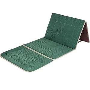 Tapis de prière musulman, tapis islamique turc Jaenamaz, tapis de sol doux et épais, tapis de Ramadan en mousse, tapis pliable en velours blanc - Product Image 3