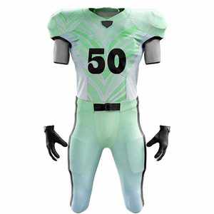 Ensembles d'uniformes de football américain respirants sur mesure à séchage rapide pour adultes, en jersey Spandex/Polyester, imprimés par transfert thermique - Product Image 6