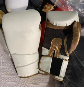 ถุงมือฝึกซ้อมมวย MMA หนัง PU สีขาว พร้อมสายรัดข้อมือ ดีไซน์ระบายอากาศได้ดี ปรับแต่งได้สำหรับผู้ใหญ่ สำหรับศิลปะการต่อสู้ - Product Image 1