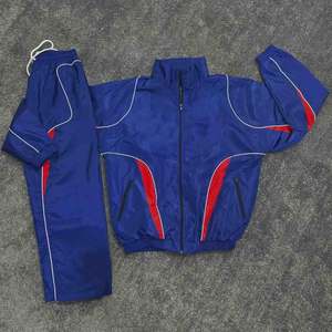 Conjunto de Dos Piezas de Chaqueta y Pantalones Deportivos de Nailon con Cremallera Personalizada, Traje Deportivo Ligero Cortavientos, Fabricante de Ropa Deportiva - Product Image 3