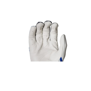 Blue White Leather Batting Gloves Padded <b>Hook</b> And Loop Closure Unisex Adult Training Adult Baseball Batting Gloves Ergonomic - Product Image 6